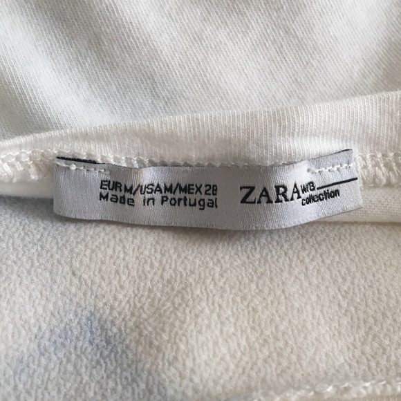 White Zara blouse/top with light print - Picture 5 of 5